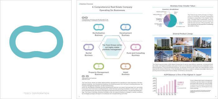 Thumbnails of the cover from the company brochure.